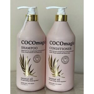 Cocomagic Shampoo & Conditioner 32 fl Oz Protein Rich Coconut Oil Paraben Free